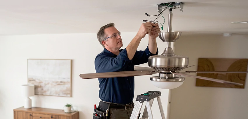 Ceiling Fan Light and Switch Repair in Galloway