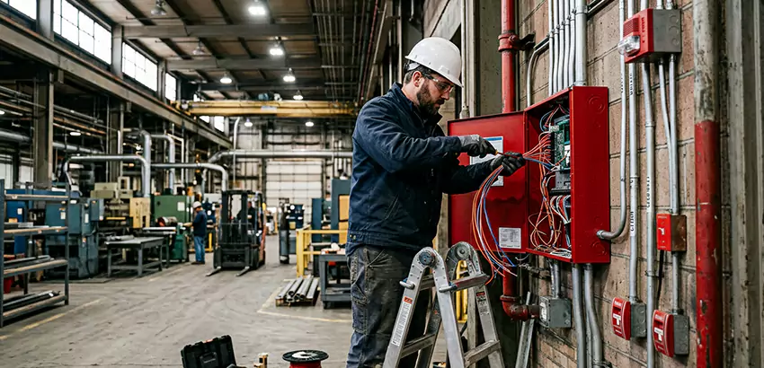 Industrial Fire Alarm Installation in Galloway