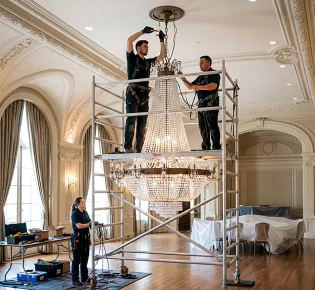 Professional Chandelier Installation: Your Local Fixture Team in Galloway, OH
